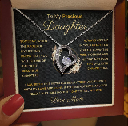 TO MY DAUGHTER - GIFT FROM MOM - Forever Love Necklace