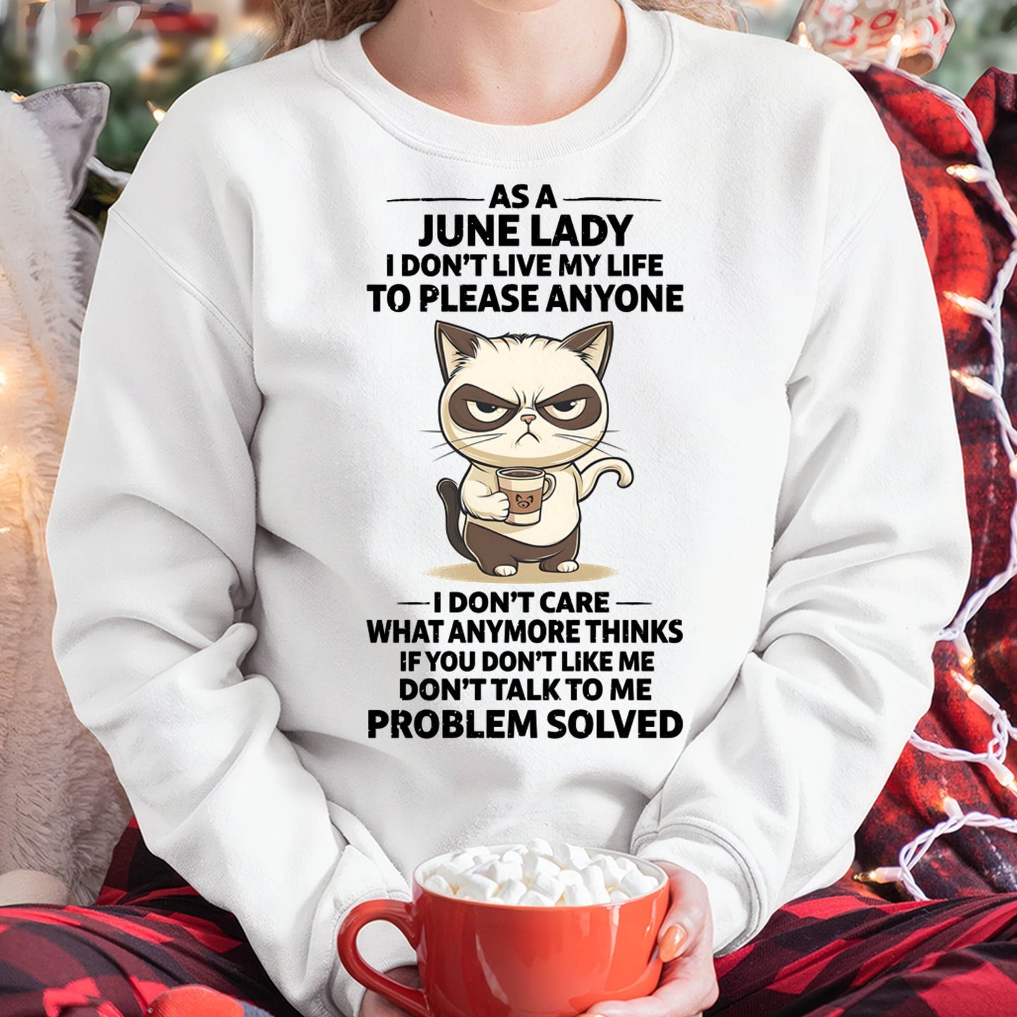 JUNE SHIRT, I DON’T LIVE MY LIFE TO PLEASE ANYONE - FMA SNOW06 (SKU2603-369-06)