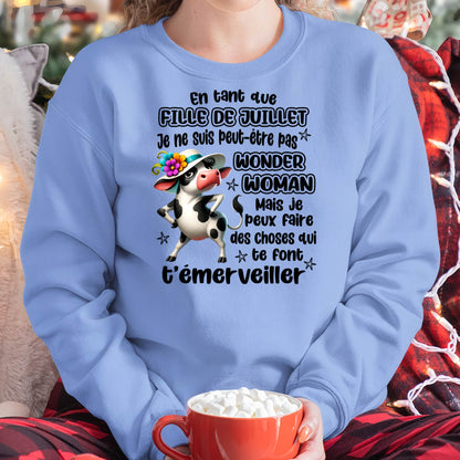 JUILLET SHIRT Je ne suis peut-être pas WONDER WOMAN - SNOW07 (SKU2605-39-07)