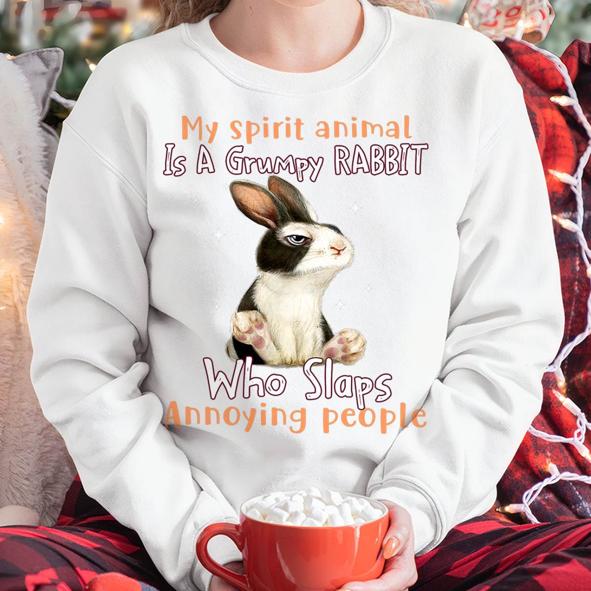 My Spirit Animal is a Grumpy Rabbit rabbit lovers T-Shirt