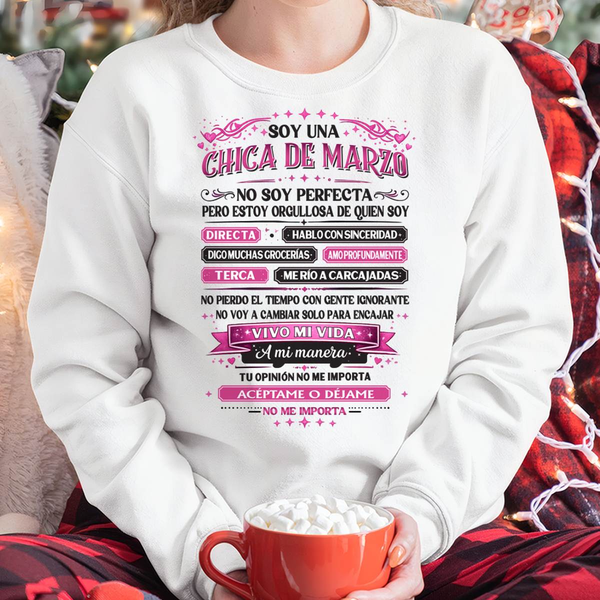 MARCH SHIRT, NO SOY PERFECTA - SNOW03 (SKU2603-362-03)