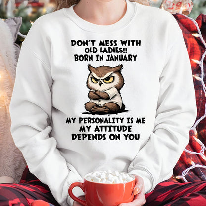 JANUARY SHIRT, MY ATTITUDE DEPENDS ON YOU - FMA SNOW01 (SKU2604-58-01)