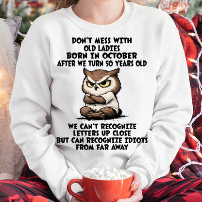 OCTOBER SHIRT, RECOGNIZE IDIOTS FROM FAR AWAY - FMA SNOW10 (SKU2604-76-10)