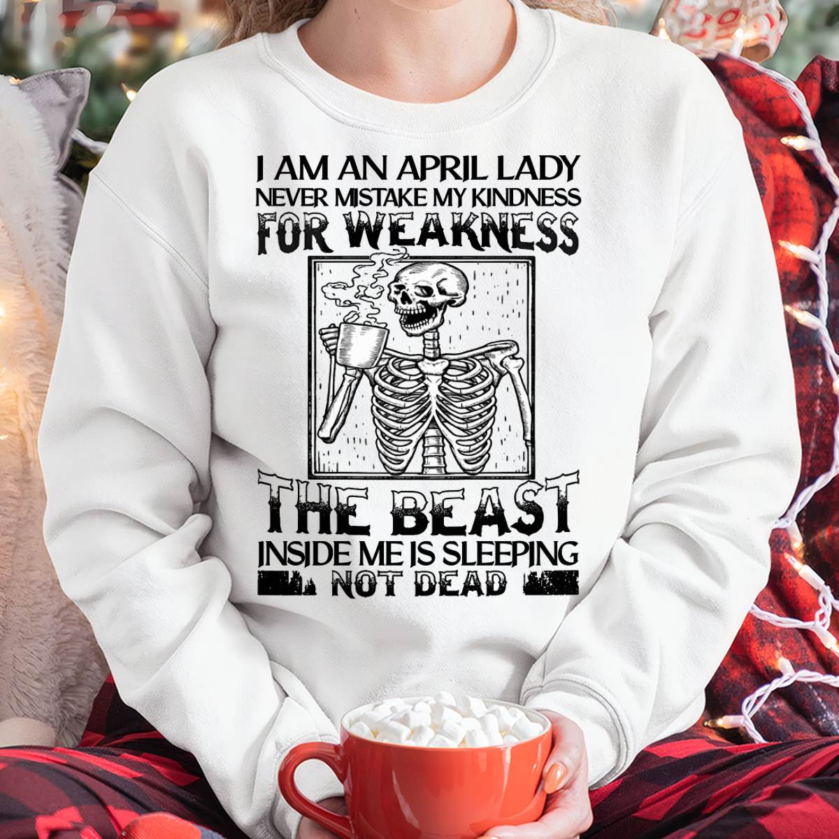 APRIL SHIRT, THE BEAST INSIDE ME IS SLEEPING NOT DEAD - FMA SNOW04 (SKU2604-158-04)