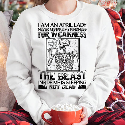 APRIL SHIRT, THE BEAST INSIDE ME IS SLEEPING NOT DEAD - FMA SNOW04 (SKU2604-158-04)