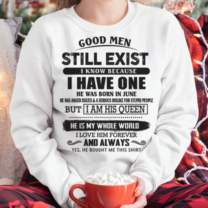 June - Good Men Still Exist - Perfect Gift For Girlfriend, Wife From Husband - SNOW06 (SKU07-166-06)