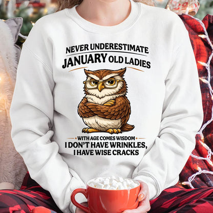 JANUARY SHIRT, With age comes wisdom - FMA SNOW01 (SKU2604-101-01)