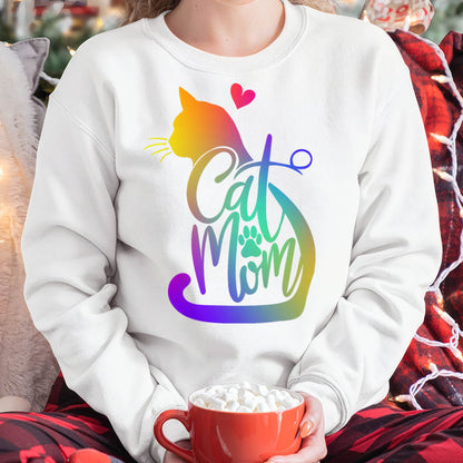 Cat Mom Cat Lover Cute Mother's Day Mama I Love My Cat T-Shirt