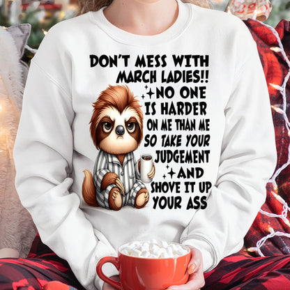 MARCH SHIRT NO ONE IS HARDER ON ME THAN ME - SNOW03 (SKU2605-195-03)