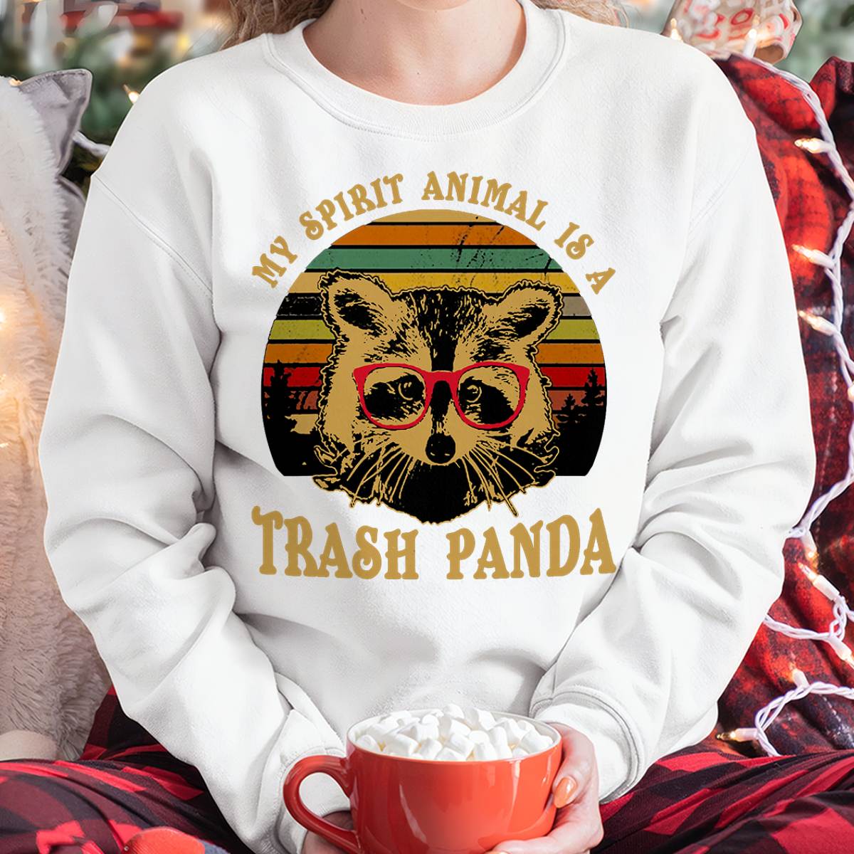 My Spirit Animal is A Trash Panda Geeky Glasses T-Shirt