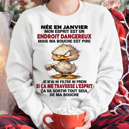 JANVIER SHIRT JE N'AI NI FILTRE NI FREIN - SNOW01 (SKU2605-146-01)