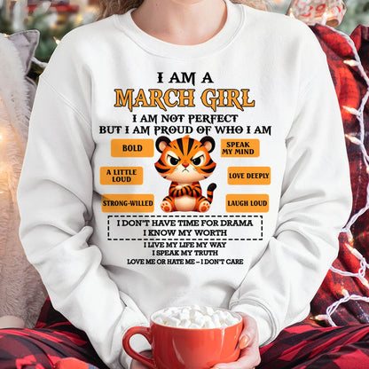 MARCH SHIRT, I AM PROUD OF WHO I AM - FMA SNOW03 (SKU2603-294-03)