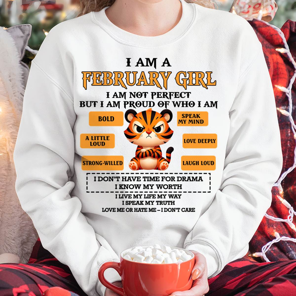 FEBRUARY SHIRT, I AM PROUD OF WHO I AM - FMA SNOW02 (SKU2603-294-02)