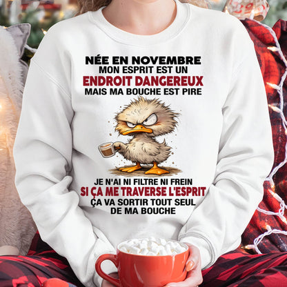 NOVEMBRE SHIRT JE N'AI NI FILTRE NI FREIN - SNOW11 (SKU2605-146-11)
