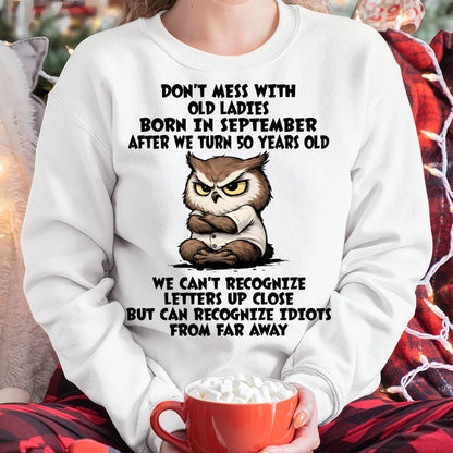 SEPTEMBER SHIRT, RECOGNIZE IDIOTS FROM FAR AWAY - FMA SNOW09 (SKU2604-76-09)