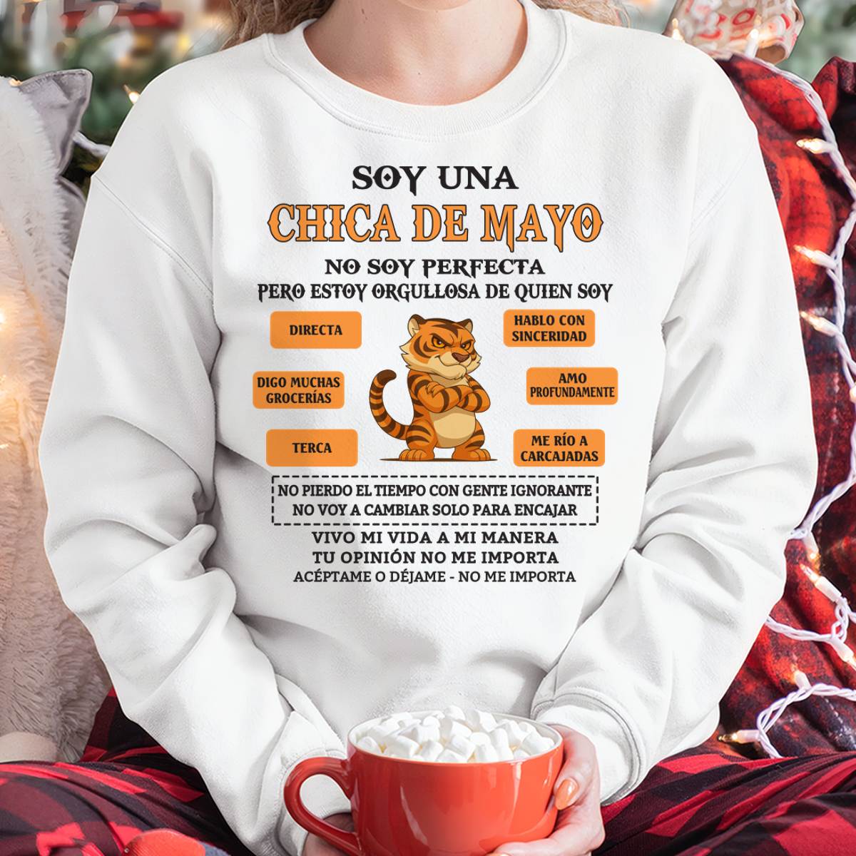 MAY SHIRT, NO SOY PERFECTA PERO ESTOY ORGULLOSA DE QUIEN SOY - SNOW05 (SKU2604-45-05)