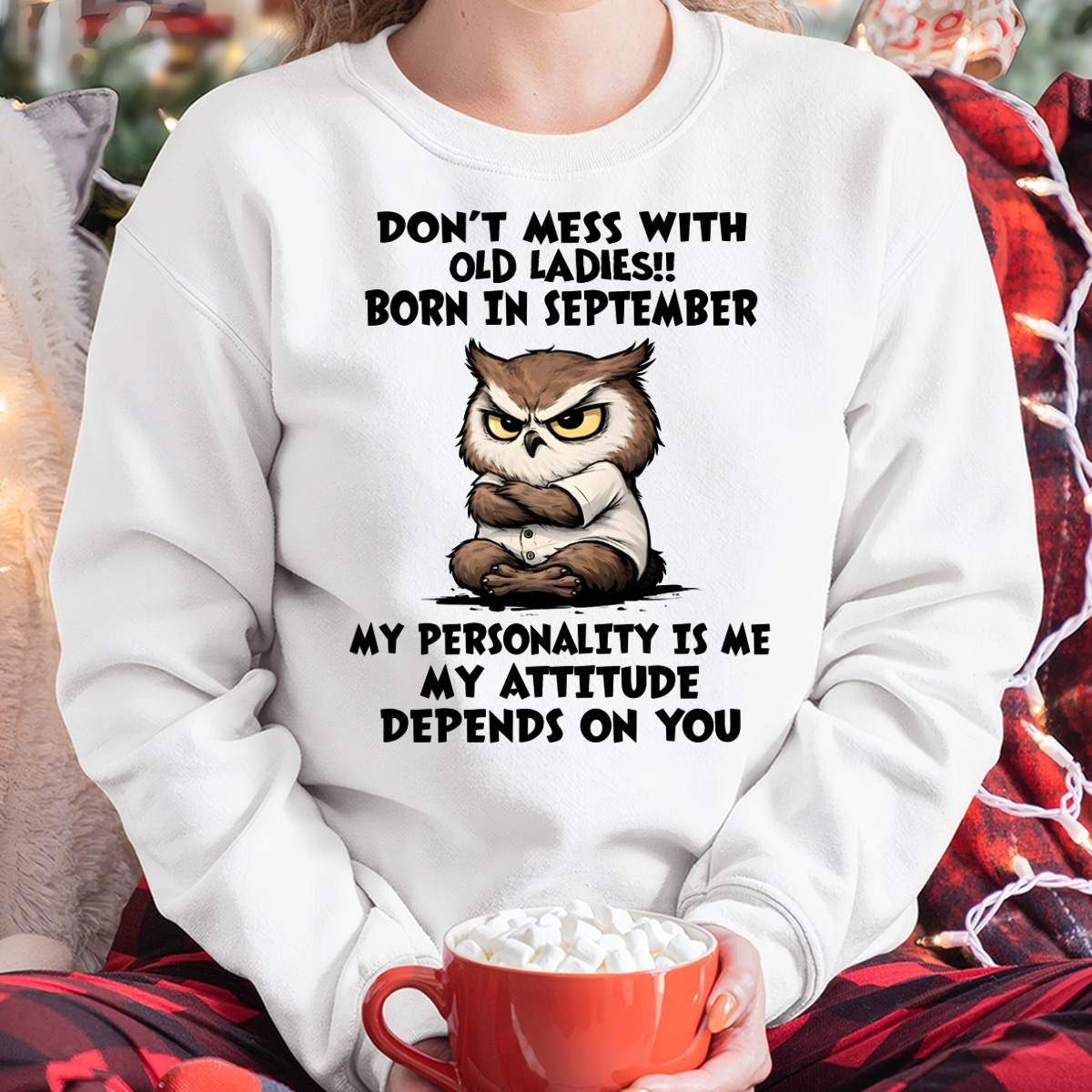 SEPTEMBER SHIRT, MY ATTITUDE DEPENDS ON YOU - FMA SNOW09 (SKU2604-58-09)