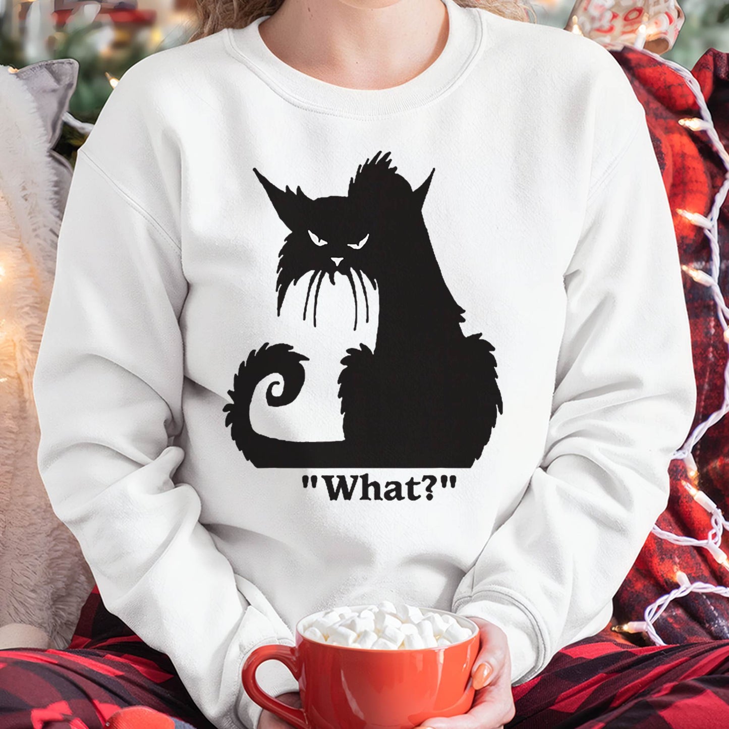 Cat What Funny Shirt T-Shirt