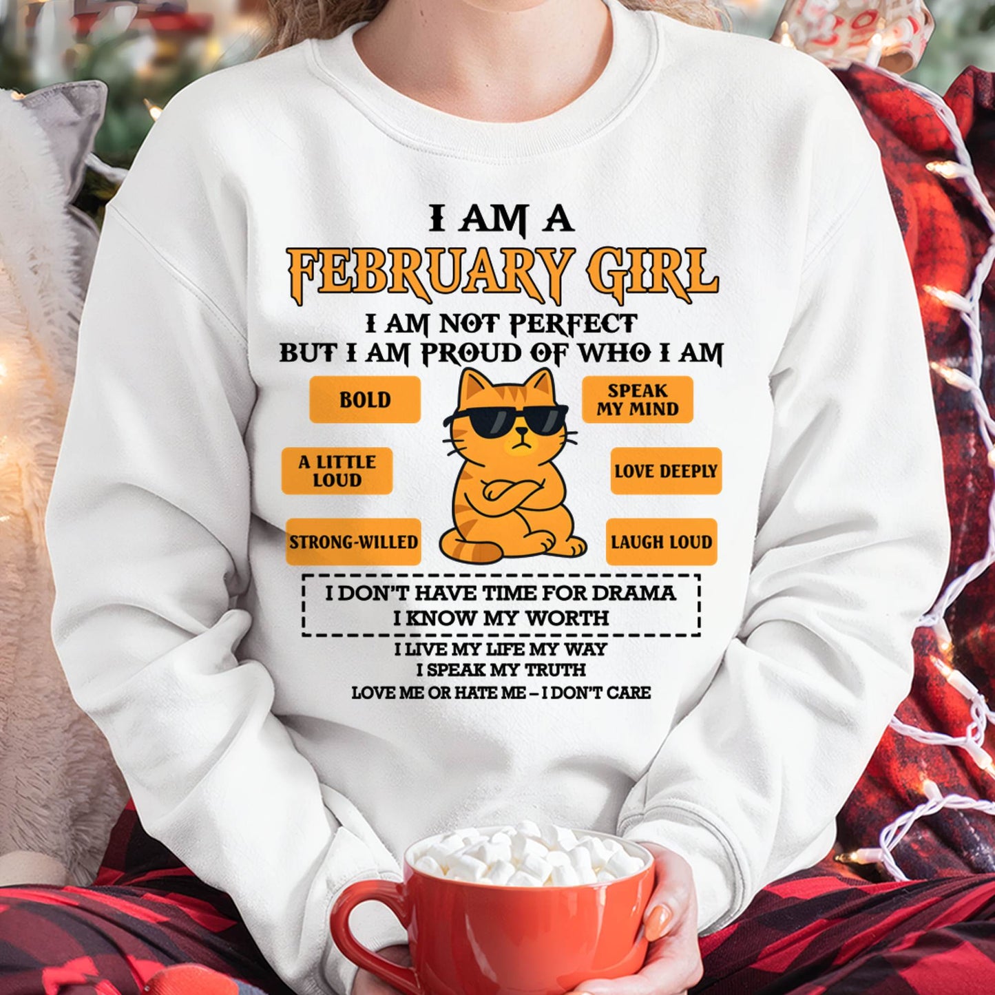 FEBRUARY SHIRT, I AM PROUD OF WHO I AM - FMA SNOW02 (SKU2603-292-02)
