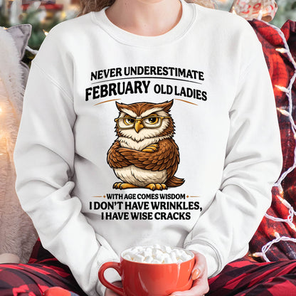FEBRUARY SHIRT, With age comes wisdom - FMA SNOW02 (SKU2604-101-02)