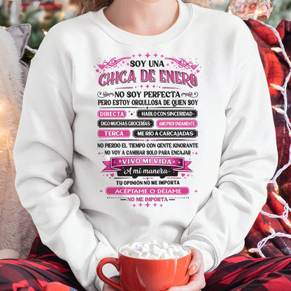 JANUARY SHIRT, NO SOY PERFECTA - SNOW01 (SKU2603-362-01)