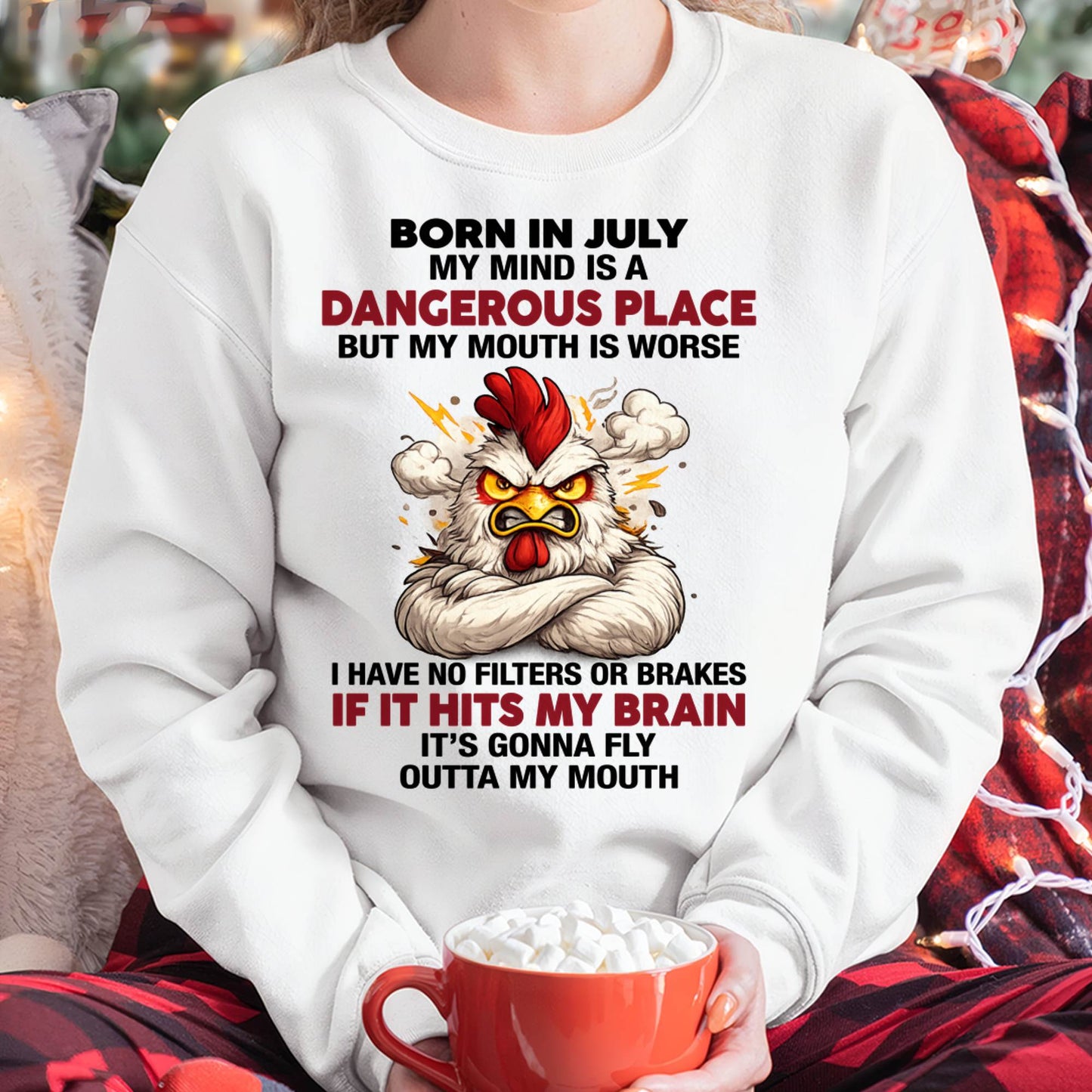 JULY SHIRT, MY MIND IS A DANGEROUS PLACE - SNOW07 (SKU2605-114-07)