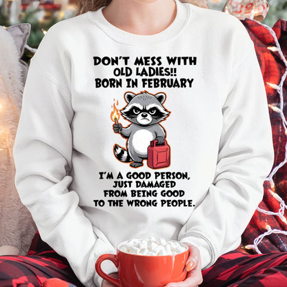 FEBRUARY SHIRT, DAMAGED FROM BEING GOOD TO THE WRONG PEOPLE - SNOW02 (SKU2604-282-02)