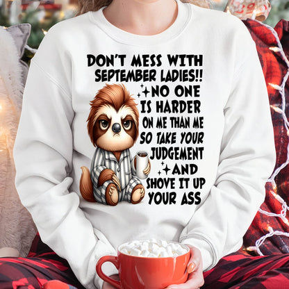 SEPTEMBER SHIRT NO ONE IS HARDER ON ME THAN ME - SNOW09 (SKU2605-195-09)