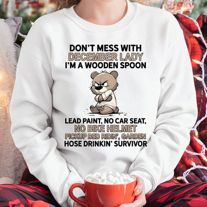 DECEMBER SHIRT, I'M A WOODEN SPOON, LEAD PAINT - SNOW12 (SKU2603-253-12)
