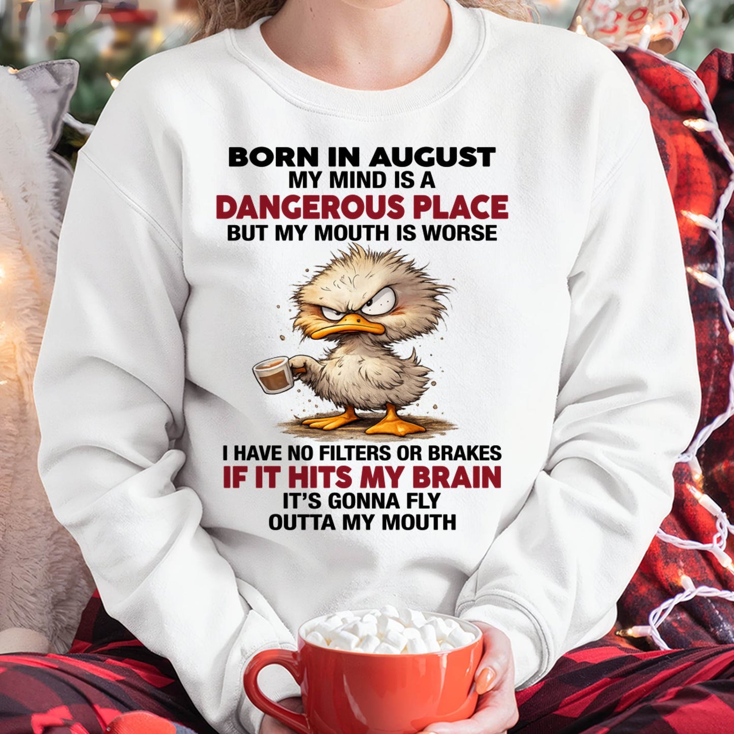 AUGUST SHIRT, MY MIND IS A DANGEROUS PLACE - SNOW08 (SKU2605-122-08)