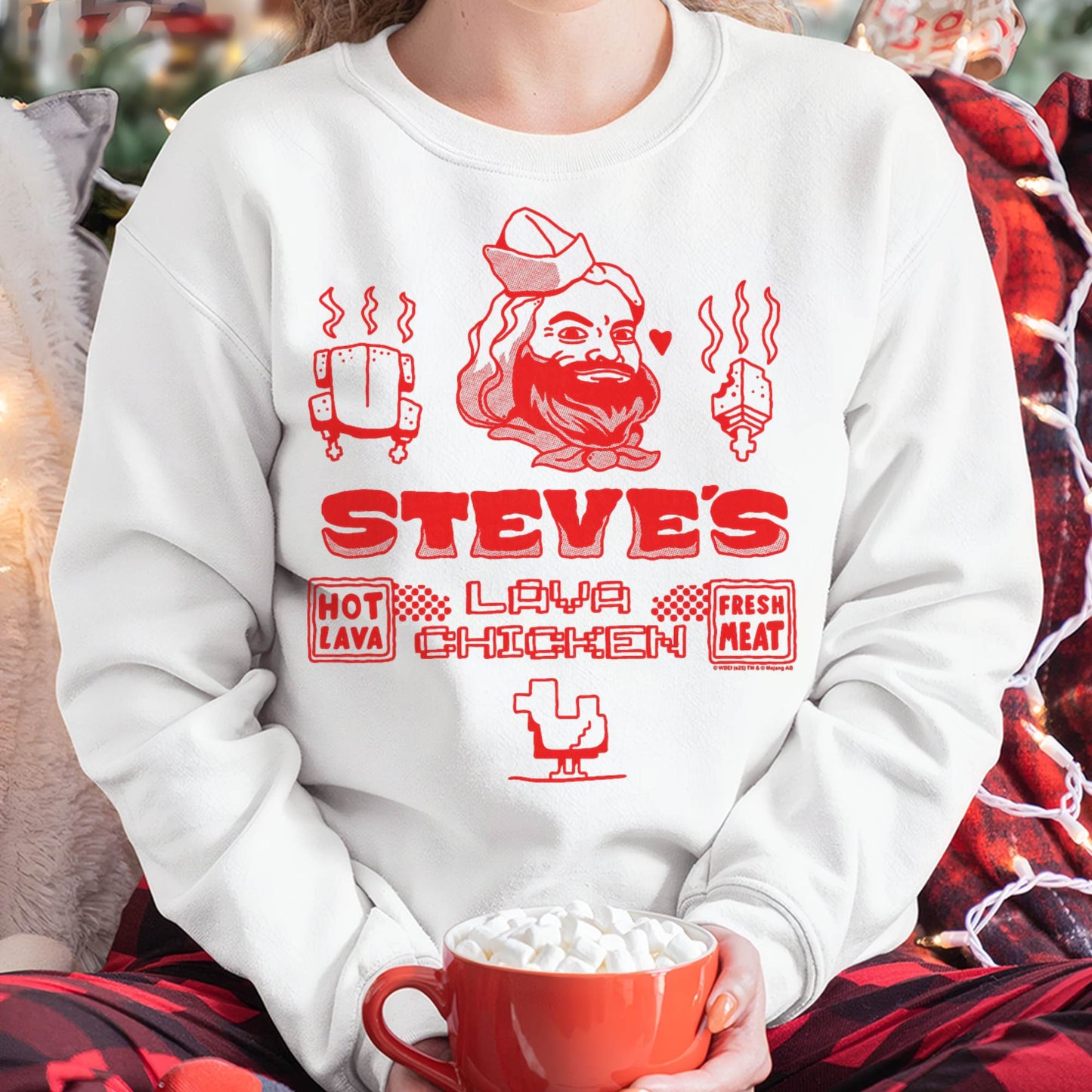 A Minecraft Movie Steve's Lava Chicken Restaurant Logo T-Shirt