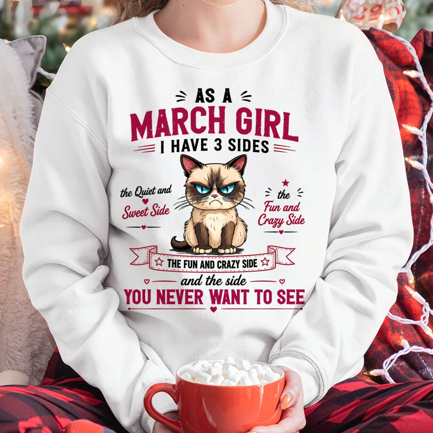 MARCH SHIRT, I HAVE 3 SIDES - SNOW03 (SKU2605-101-03)