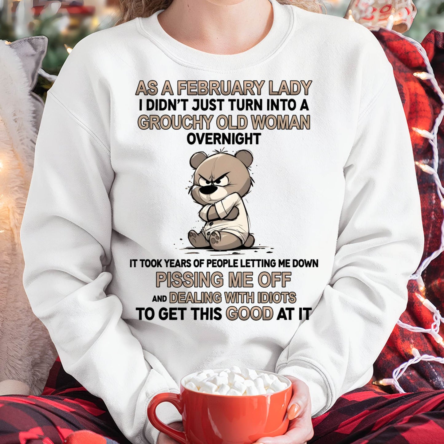 FEBRUARY SHIRT, GROUCHY OLD WOMAN - SNOW02 (SKU2603-253-02)