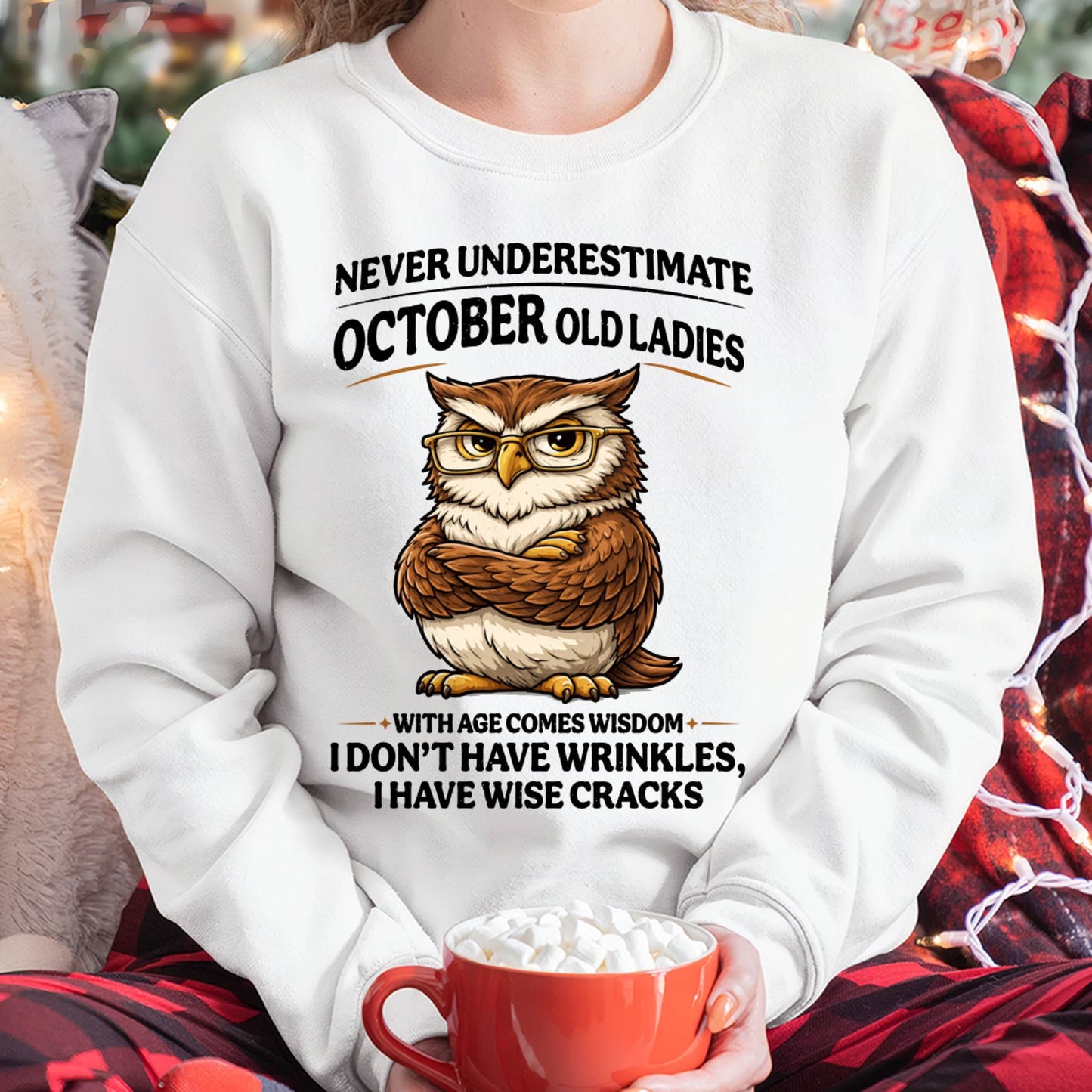 OCTOBER SHIRT, With age comes wisdom - FMA SNOW10 (SKU2604-101-10)