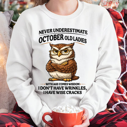 OCTOBER SHIRT, With age comes wisdom - FMA SNOW10 (SKU2604-101-10)