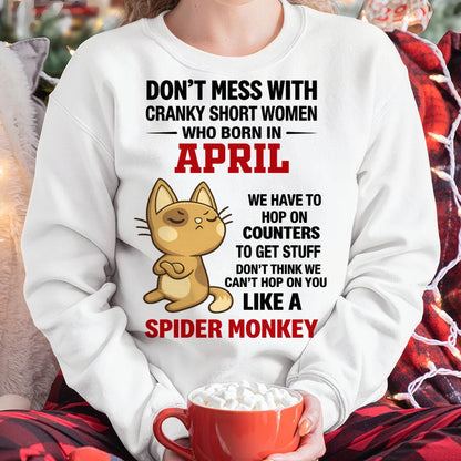 APRIL SHIRT, DON'T MESS WITH SHORT LADY - FMA SNOW04 (SKU2603-310-04)
