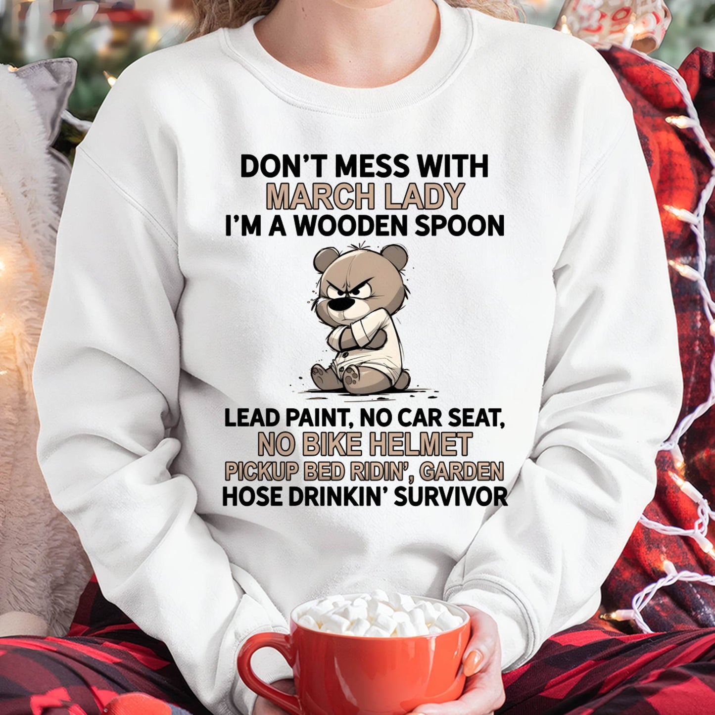 MARCH SHIRT, I'M A WOODEN SPOON, LEAD PAINT - SNOW03 (SKU2604-253-03)