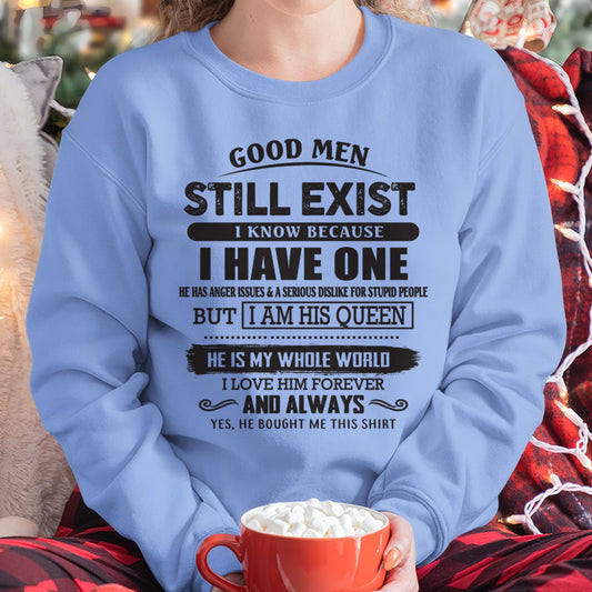 Good Men Still Exist - Perfect Gift For Your Girlfriend, Wife From Husband / Man - snow00 (SKU07-166-00)