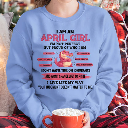 I AM A APRIL GIRL FMA SNOW04 (SKU09-51-04)