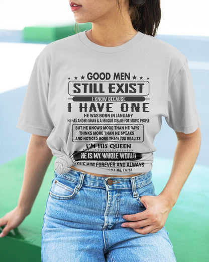 January - Good men Still Exist - gift for your girlfriend, wife from Husband - SNOW01 (SKU-GM-01)