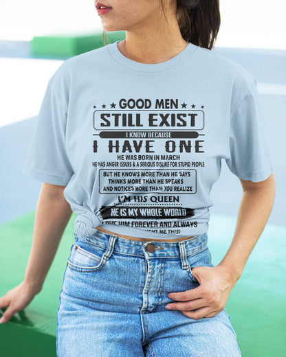 March - Good men Still Exist - gift for your girlfriend, wife from Husband - SNOW03 (SKU-GM-03)