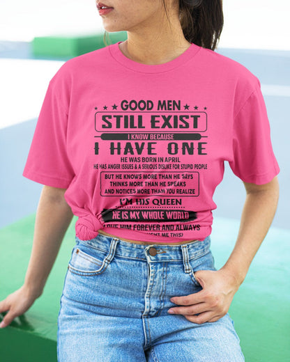 April - Good men Still Exist - gift for your girlfriend, wife from Husband - SNOW04 (SKU-GM-04)