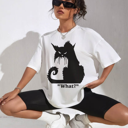 Cat What Funny Shirt T-Shirt
