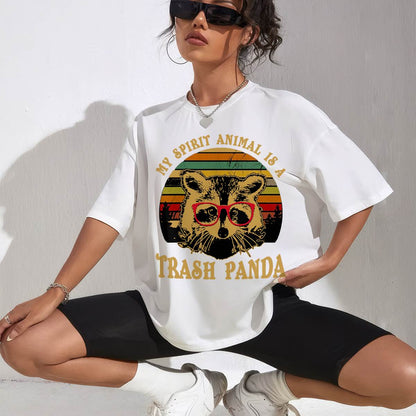 My Spirit Animal is A Trash Panda Geeky Glasses T-Shirt