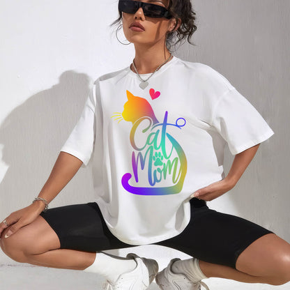 Cat Mom Cat Lover Cute Mother's Day Mama I Love My Cat T-Shirt
