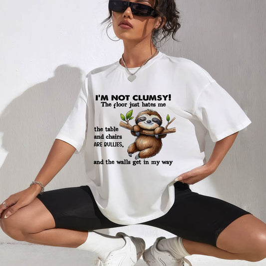 Sloth I'm Not Clumsy The Floor Just Hates Me The Table T-Shirt