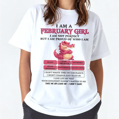 February Girl Shirt – Birthday Gift for Women - SNOW02 FMA (SKU10-80-02)