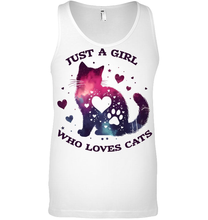 JUST A GIRL WHO LOVE CAT T SHIRT