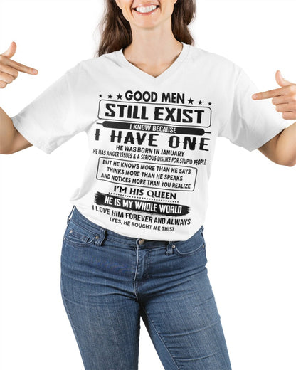 January - Good men Still Exist - gift for your girlfriend, wife from Husband - SNOW01 (SKU-GM-01)