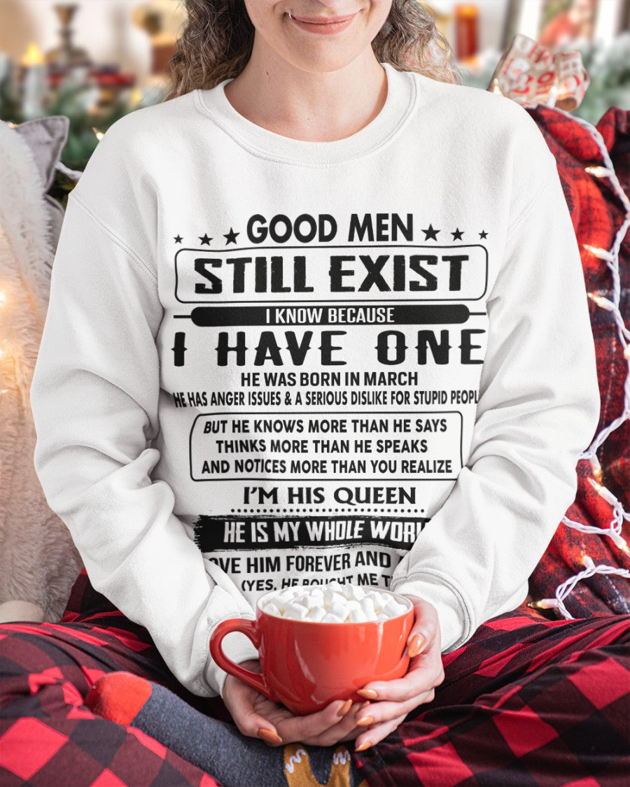 March - Good men Still Exist - gift for your girlfriend, wife from Husband - SNOW03 (SKU-GM-03)